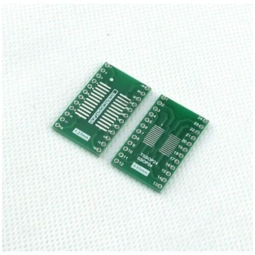 SO SOIC SSOP24 to DIP24 IC Adapter sop24 socket pcb board 1.27mm 0.65mm