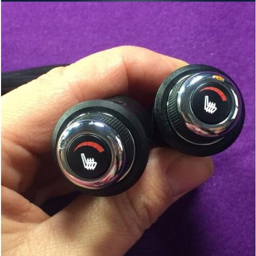 Switch seat 6 wheel electric heated seat switcher to compatible carbon fiber warm lumbar for unviersal car interior heating