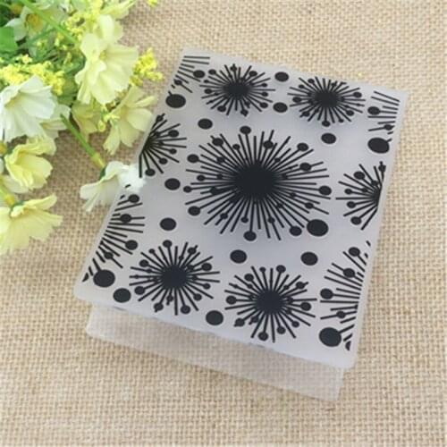 Fireworks Plastic Embossing Folder For Scrapbook DIY Album Card Tool Plastic Template