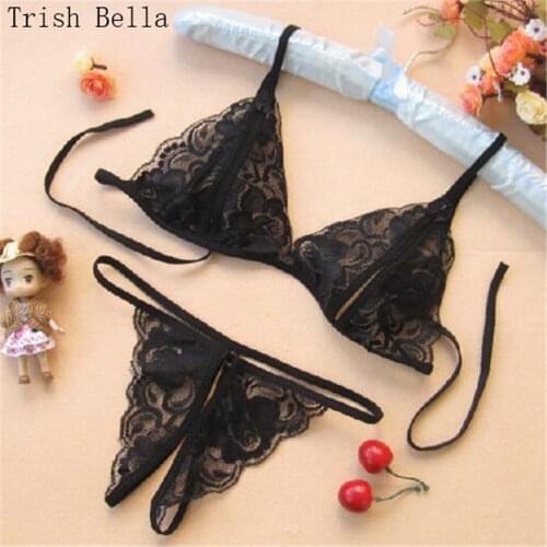 Transparent bra open bra open crotch Lace Camisole Bow Hollow out erotic sexy lingerie sexy costumes babydoll langeri lenceria