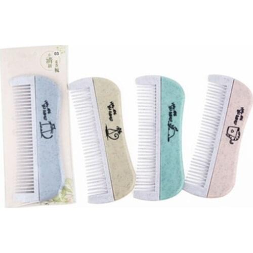 Random Color1PC Salon Hairdressing Anti-static Hairburshes Wide ToothHair Comb Detangling Massage Brush Styling Tools
