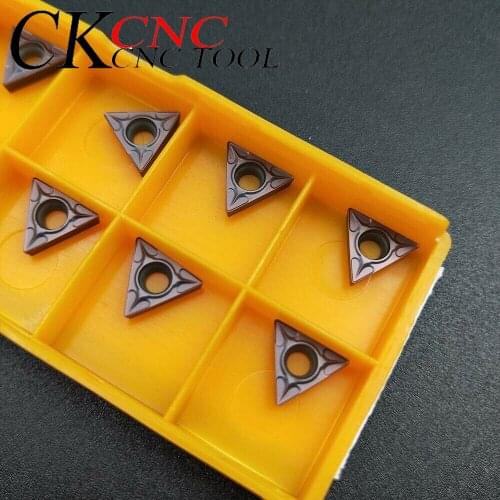 10PCS TCMT110204 VP15TF TCMT21.51 high quality R0.2 CNC lathe inner hole turning tools carbide insert for Stainless steel