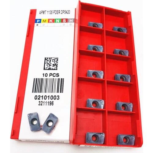 50PCS turning insert APMT1135PDER RPMW1003MO DP5420 carbide CNC lathe parts tool APMT accessories milling insert RPMW
