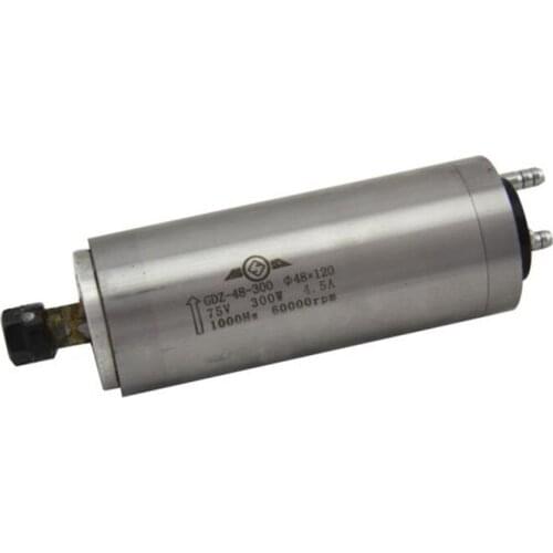 300w 0.3kw ER8 60000rpm Precision High Speed spindle motor water cooling 75VAC 4.5A 1000HZ GDZ48-300 CNC Router