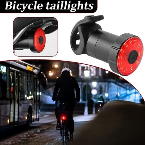 Tail Light Intelligent Brake Induction Road Bike Mountain Bike Bicycle Light Usb Charging Tail Light Warning Light BHD2