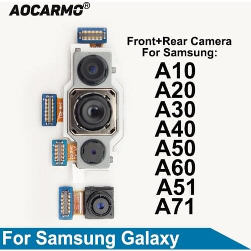 Aocarmo Back Big Rear Camera Facing Front Camera Flex Cable Replacement Parts For Samsung Galaxy A51 A71 SM-5160 SM-7160