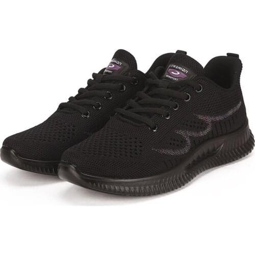 2021 New Women Sneakers Mesh Spring Ladies Casual Flats Sneaker Female New Fashion Comfort Light Knitting Tennis Shoes