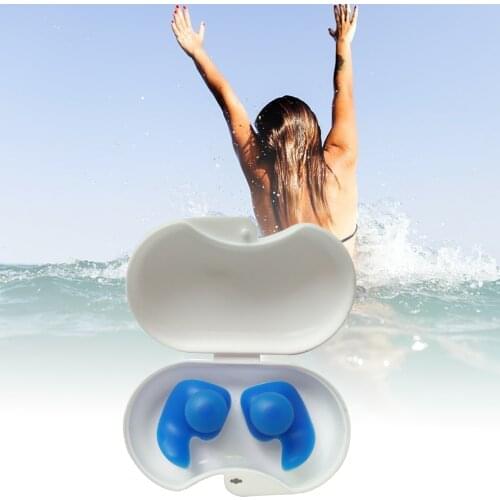 1 Pair Soft Sleeping Ear Plugs Environmental Silicone Waterproof Dust-Proof Earplugs Diving Water Sports Swimming Accessories