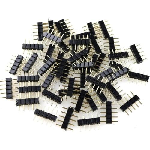 10pcs Lighting Accessories LED Light rgb strip Connector Adapter 4pin 5pin RGB/RGBW/RGBWW For SMD 2835 5050 LED Lamp