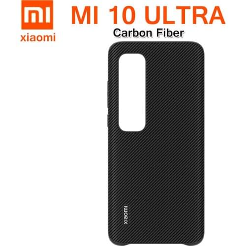 100% Original Xiaomi Mi 10 Ultra Case Luxury Armor Shockproof Carbon Fiber Case slim for Mi10 Ultra Cover Case Coque
