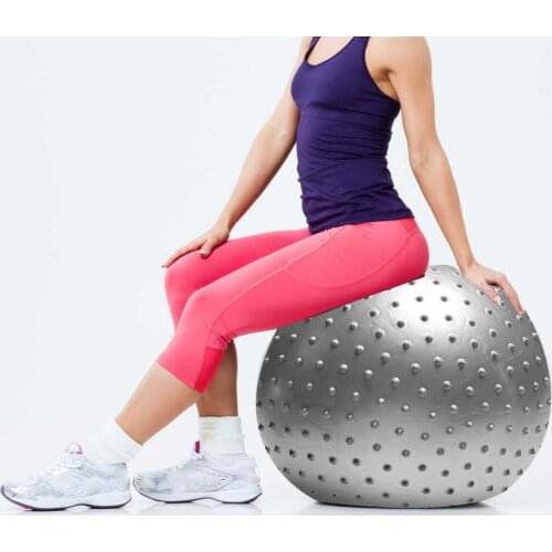 55cm Thicken PVC Massage Ball Exercise Workout Fitness Inflatable Body Balance Pilates Yoga Massage Ball Fitness Tool