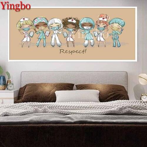 5D DIY Diamond Painting Respectable Beautiful Nurse Diamond Embroidery Full Round Drill Cross Stitch Hobbies And Crafts Mosaic
