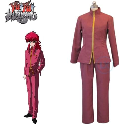 Anime Yu Yu Hakusho Kurama/Minamino Shuuichi Cosplay Costume Green Full Set Halloween Costume Uniform For Women Men