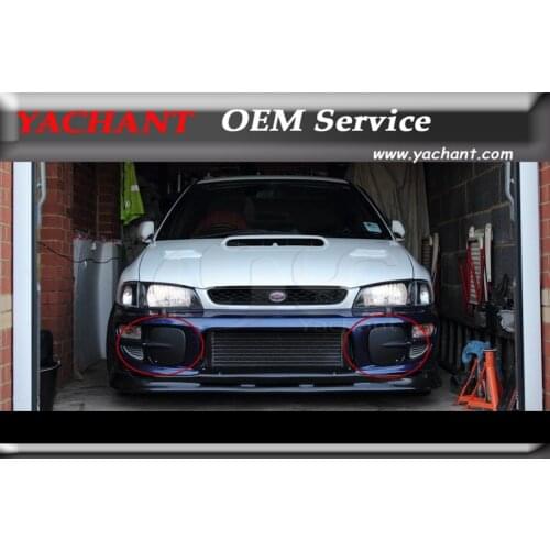 Car Styling FRP Fiber Glass Front Fog Lamp Covers Fit For 98-01 Impreza WRX STI GC8 GF8 5-6th OEM Front Bumper Fog Lamp Cover