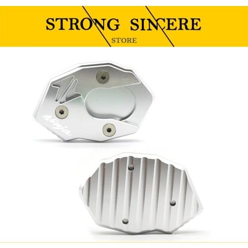 Motorcycle Side Stand Enlarge Plate Kickstand Extension For KAWASAKI NINJA 250 300 400 650 1000