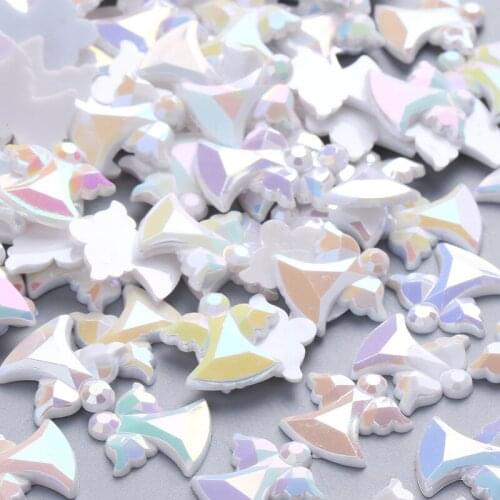 TPSMOC Angel shape For Girls Birthday Party Favor Decoration Baby Shower Rhinestone pearl beads 1000pcs/lot 16mm