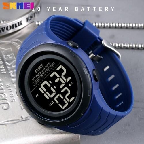 SKMEI Military Chron Digital Electronic Mens Watch 10 Years Battery For Male Wristwatch Gifts Waterproof Clock Relogio Masculino