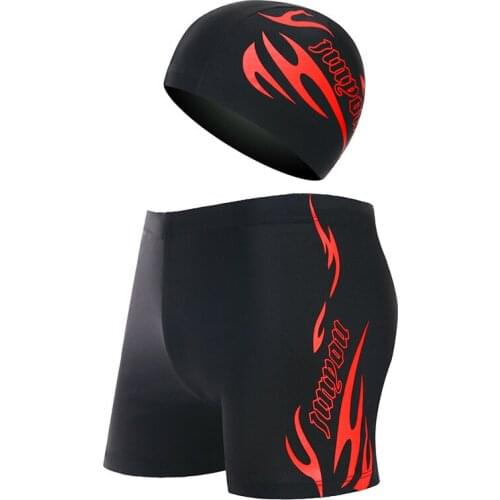 Dropshipping Quick-drying Swimming Trunks Swimming Cap Suit Breathable Swimming Trunks Swimming Caps Man Swimsuit L-4XL Size