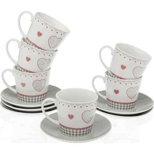 Piece Coffee Cup Set Kamira Porcelain (12 Pieces)