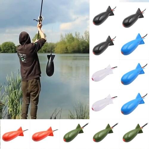 Container Nesting Device Carp Fishing Large Rockets Spod Bomb Pit Beater Float Fishing Tools Spomb Fishing Tackle Rocket Feeder