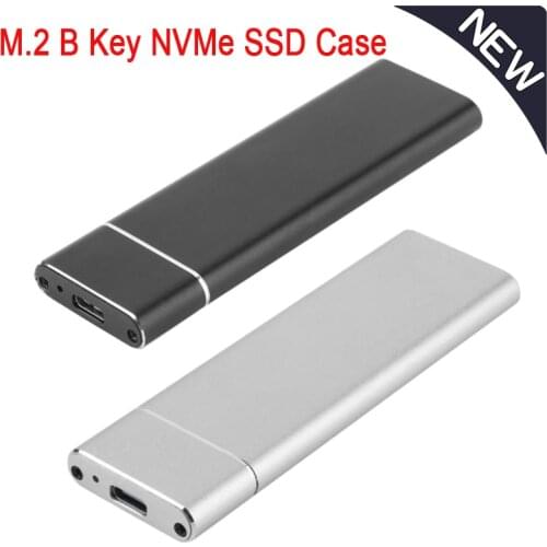 USB3.1 Type-C to M.2 B Key NVMe SSD Box Solid State Drive Housing Case 5Gbps M2 SSD 2280 Card Adapter Hard Drive Disk Enclosure