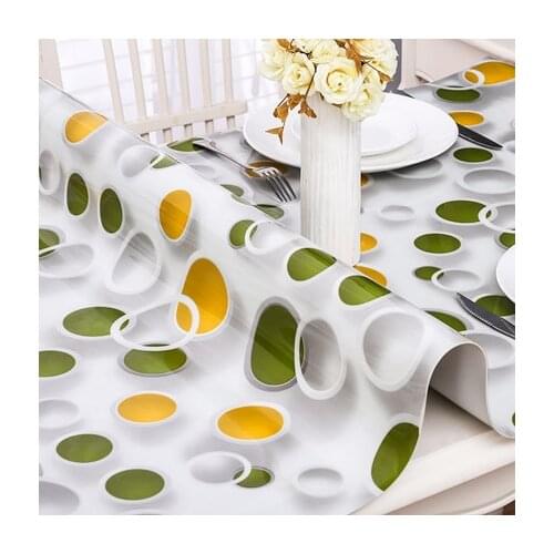 0.8mm and 1.5mm New PVC Desk Pad Soft Glass Dining Tablecloth Top Cover Plastic Mat Home Kitchen Decoration Table Mat