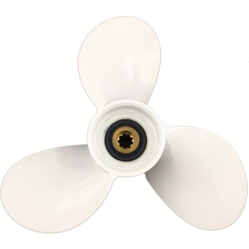 Boat Propeller Suit For Yamaha 7 1/2X7 Aluminum Prop 2.5-6HP 3 Blade 9 Tooth Rh Oem No: 6E0-45943-01-El