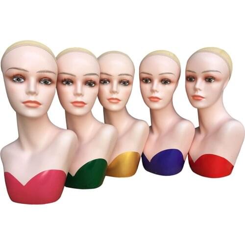 Wig Model Head Mannequin Female Dummy Headform Head Stand Display Wig Hat Headdress