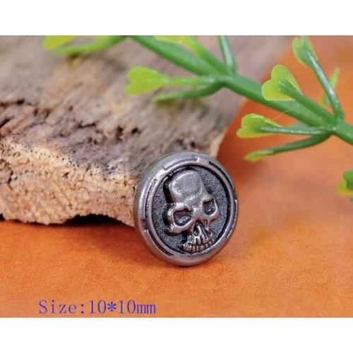50x Biker Skull Skeleton Leather Rivets Set For Bag Shoe Clothing Leathercraft