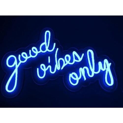 Good vibes only wedding party bar led neon light customized good vibes led neon sign