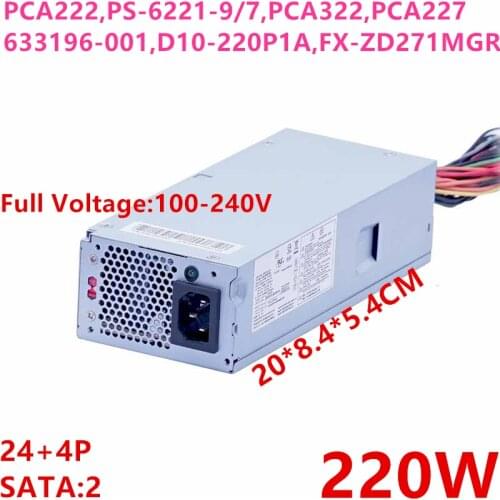 New Original PSU For HP S5 3330 220W Power Supply PCA222 PS-6221-7 PCA322 PCA227 633195-001 D10-220P1A FH-ZD221MGR FX-ZD271MGR