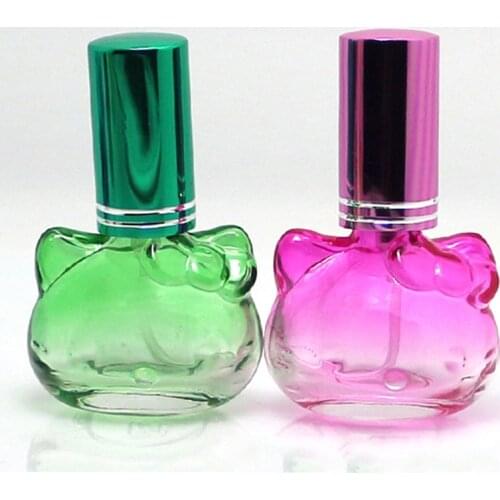 Wholesale 10ml Rainbow Perfume Packing 6Colors Kitty Cute Cat Bottles