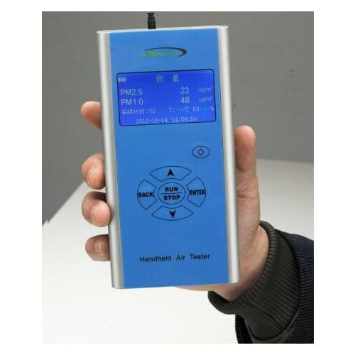 New Handheld Portable Particle Counter PM2.5 PM10 Unit Microgram/Cubic Meter Top Quality