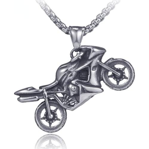 Personalized Punk Jewelry Motorcycle Necklaces Chains Stainless Steel Jewelry for Men