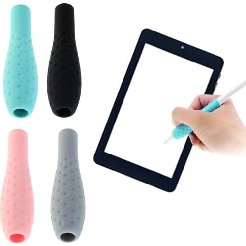 Silicone Ergonomic Grip Holder Protective Sleeve Skin Cover Case Accessories for Apple Pencil iPencil iPad 9.7 10.5 12.7 inch