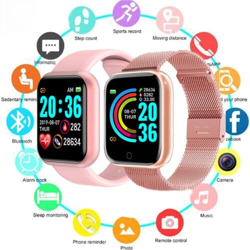 I5 Smart Watch Sport Waterproof Heart Rate Blood Pressure Monitor Bluetooth Men Women Smartwatch For Android IOS PK apple watch