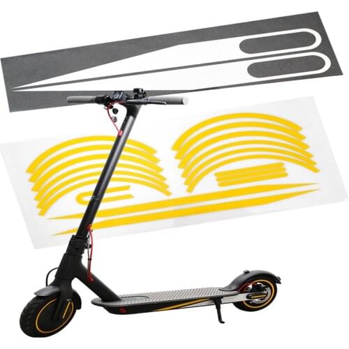 Body Warning Stickers For Xiaomi M365 Pro 1s Pro 2 Electric Scooter Reflective Sticker Cover Set Waterproof Hoverboard Accessory