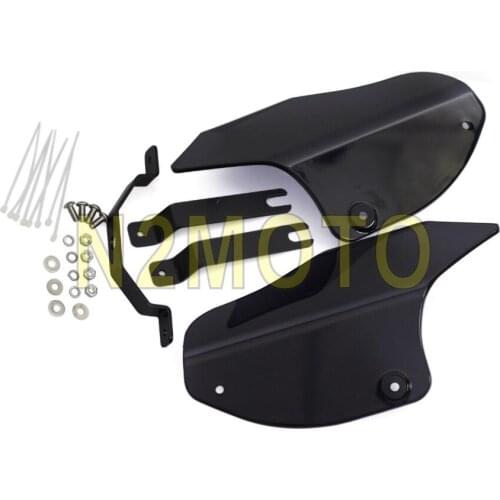 Dark Smoke Motorcycles Air Heat Deflector Saddle Heat Windshield for Harley Softail Model 2000-2014 15 16 Black