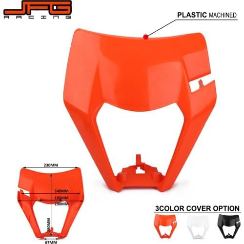 Motorcycle 2017 Universal Headlight Headlamp Plastic Cover Mask For KTM EXC SX SXS EXCF XCW SMR 125 150 250 300 350 450 500 525