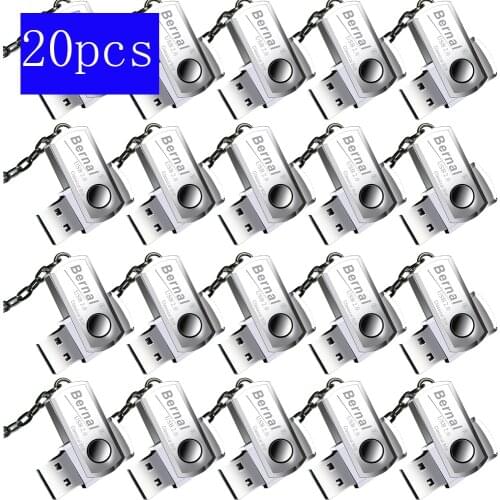 20 PCS/LOT USB2.0 PenDrive Metal Mini Usb Flash Drive 32GB pen drive 64GB 16gb Free Shipping Flash Drive Memory Stick 1G 4G 8G