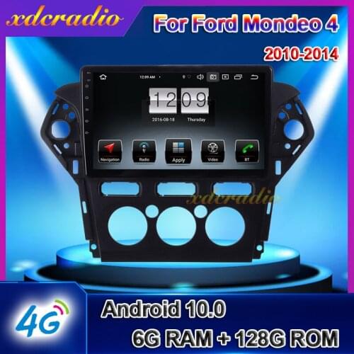 Xdcradio 10.1" Android 10 For Ford Mondeo 4 Car Radio Auto DVD Multimedia Video Player GPS Navigation Carplay 6+128G Stereo 4G