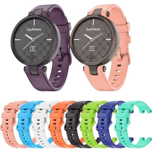 Colorful Silicone Watch Band Wristwatch Strap Bracelet Belt for Garmin Lily Smart Watch replacement wristband Correa Accessories
