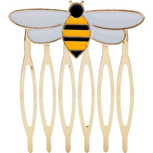Cute Aesthetic Bee Hairpin Cartoon Metal Hair Clips Fashion Hair Accessories for Women Lady Girl Gift