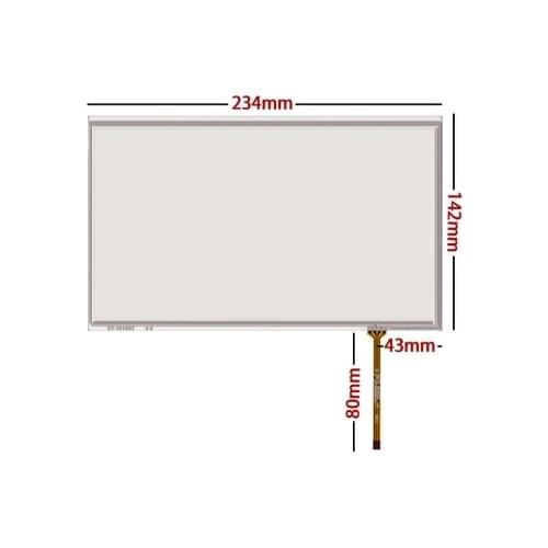 234mm*142mm new 10.1 inch resistance touch screen 16:9 four-wire handwritten screen LCD touch screen 234*142
