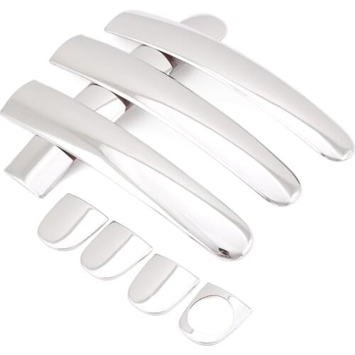 8pcs stainless steel For VW Tiguan Golf 4 Jetta Mk4 Bora Polo Lupo Skoda Octavia Superb TT A2 door handle cover trim 2008