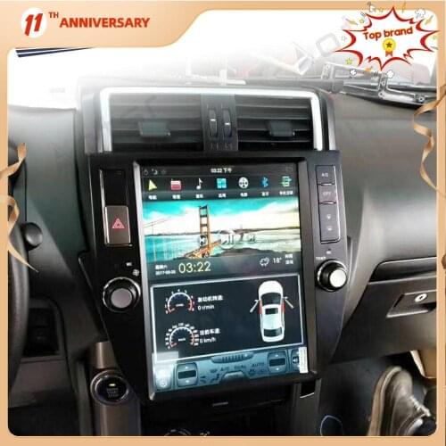 Aorts Tesla Style PX6 Android 9.0 64GB Car Radio Player Auto Stereo HD GPS Navigation For TOYOTA LAND CRUISER Prado 150 2010 -17
