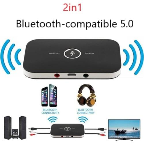 Bluetooth-compatible 5.0 Audio Transmitter Receiver RCA 3.5mm AUX Jack USB Dongle Music Wireless Adapter For Car PC TV Headphone