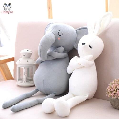 BOLAFYNIA Children Plush Toys for Christmas Birthday gift Rabbit elephant Baby Kid Stuffed Toy animal toy