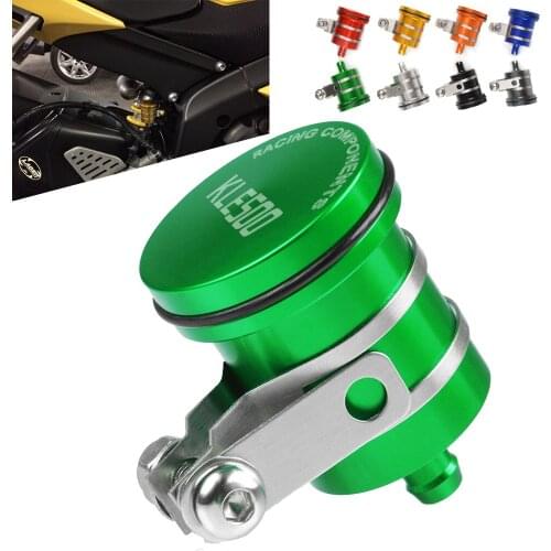For Kawasaki KLE500 KLE 500 1991-2007 1992 1993 1994 1995 1996 1997 Motorcycle Brake Clutch Tank Fluid Reservoir Oil Fluid Cup