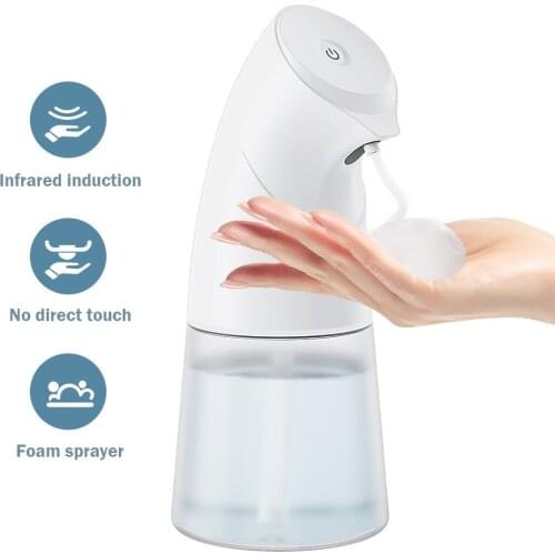 450ML Automatic Sensor Soap Dispenser Sprayer Infrared Sensor Liquid Soap Dispensers Bathroom Fixture Battery Models